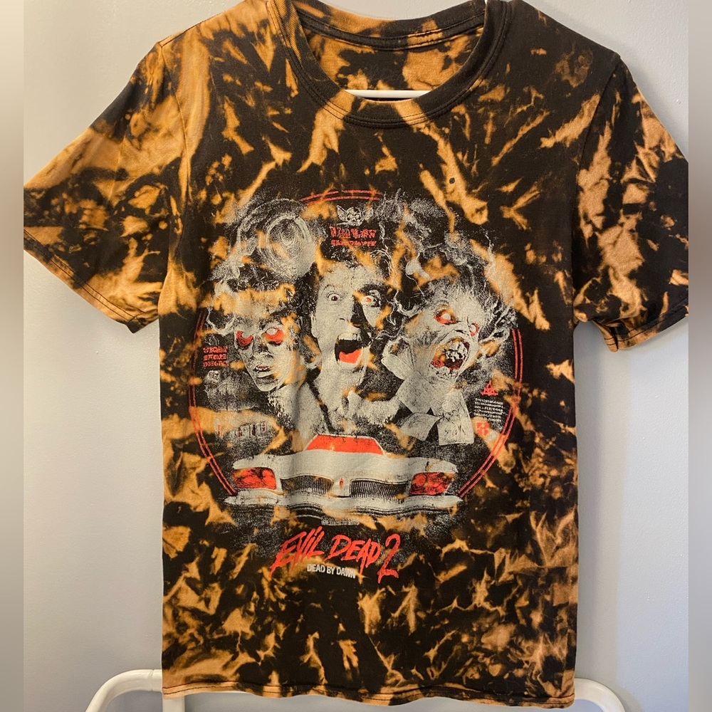 Custom Acid Wash Evil Dead 2: Dead by Dawn T-Shirt